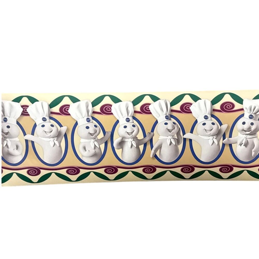 The Pillsbury Company Vintage 1999 Doughboy Wallpaper Border 6 plus Rolls